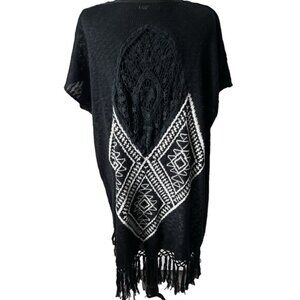 Papermoon Hobo Hippie Women's‎ Open Front Tribal Sweater Cardigan Size M/L